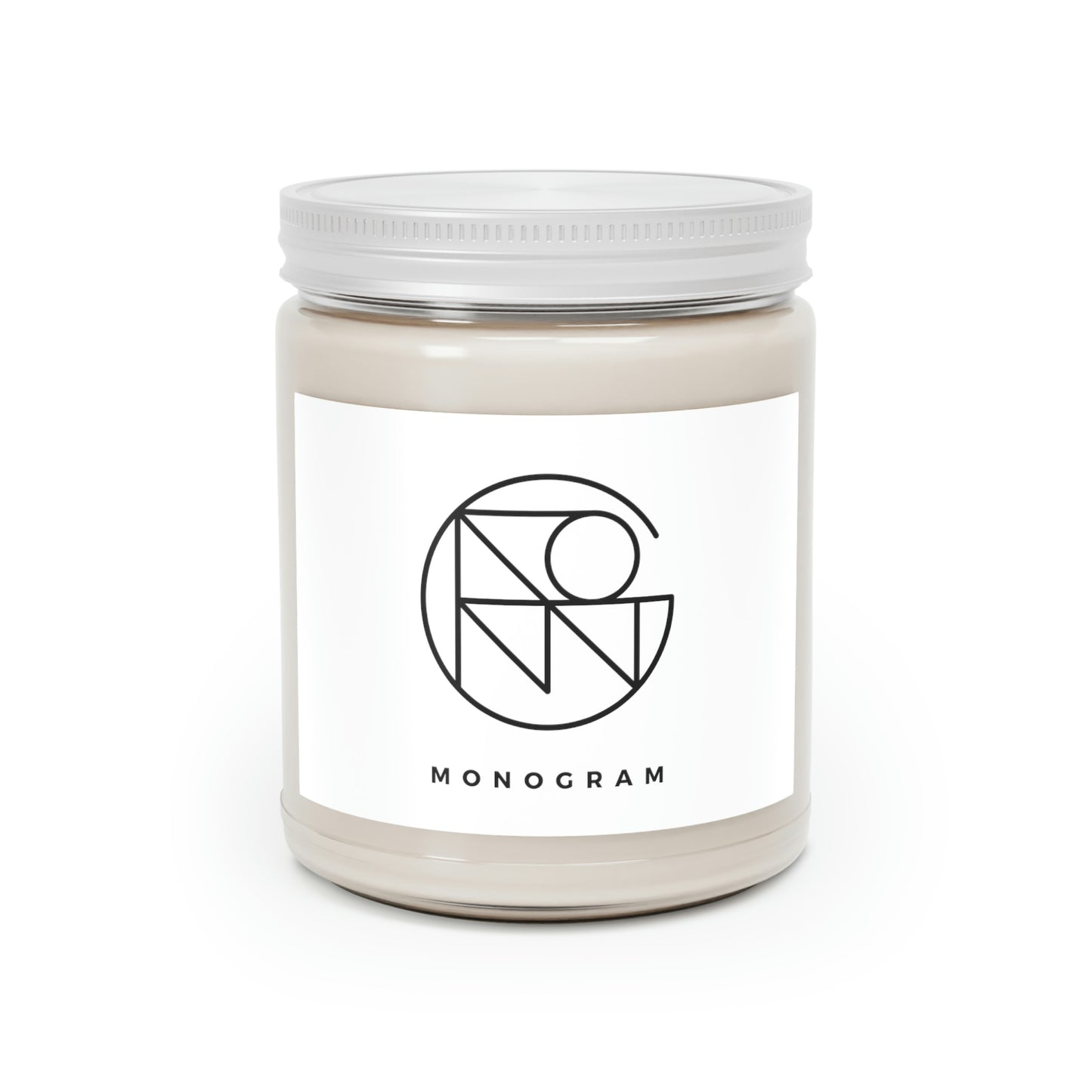 Candle with Design 9oz