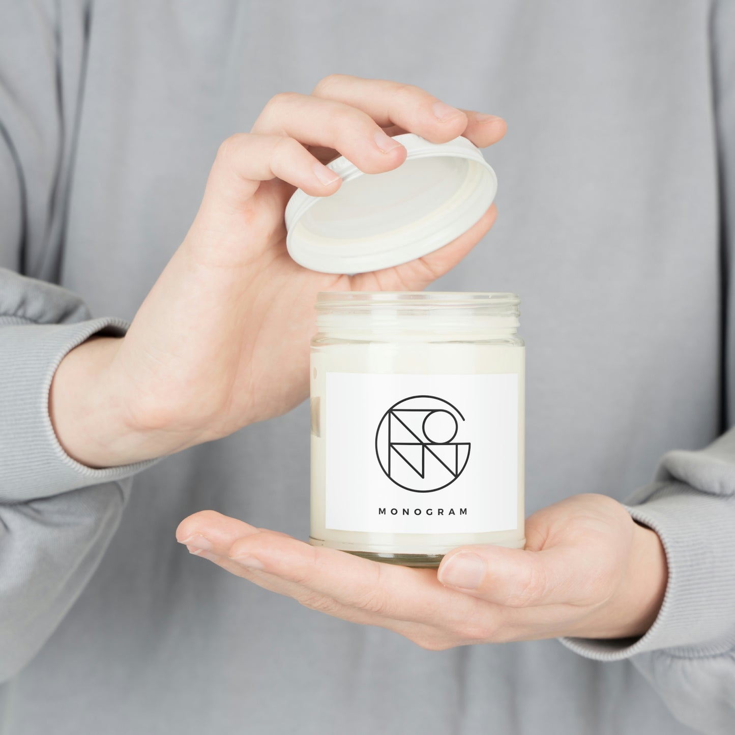Candle with Design 9oz