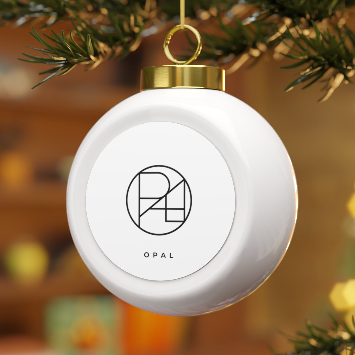 Christmas Ball Ornament with Design
