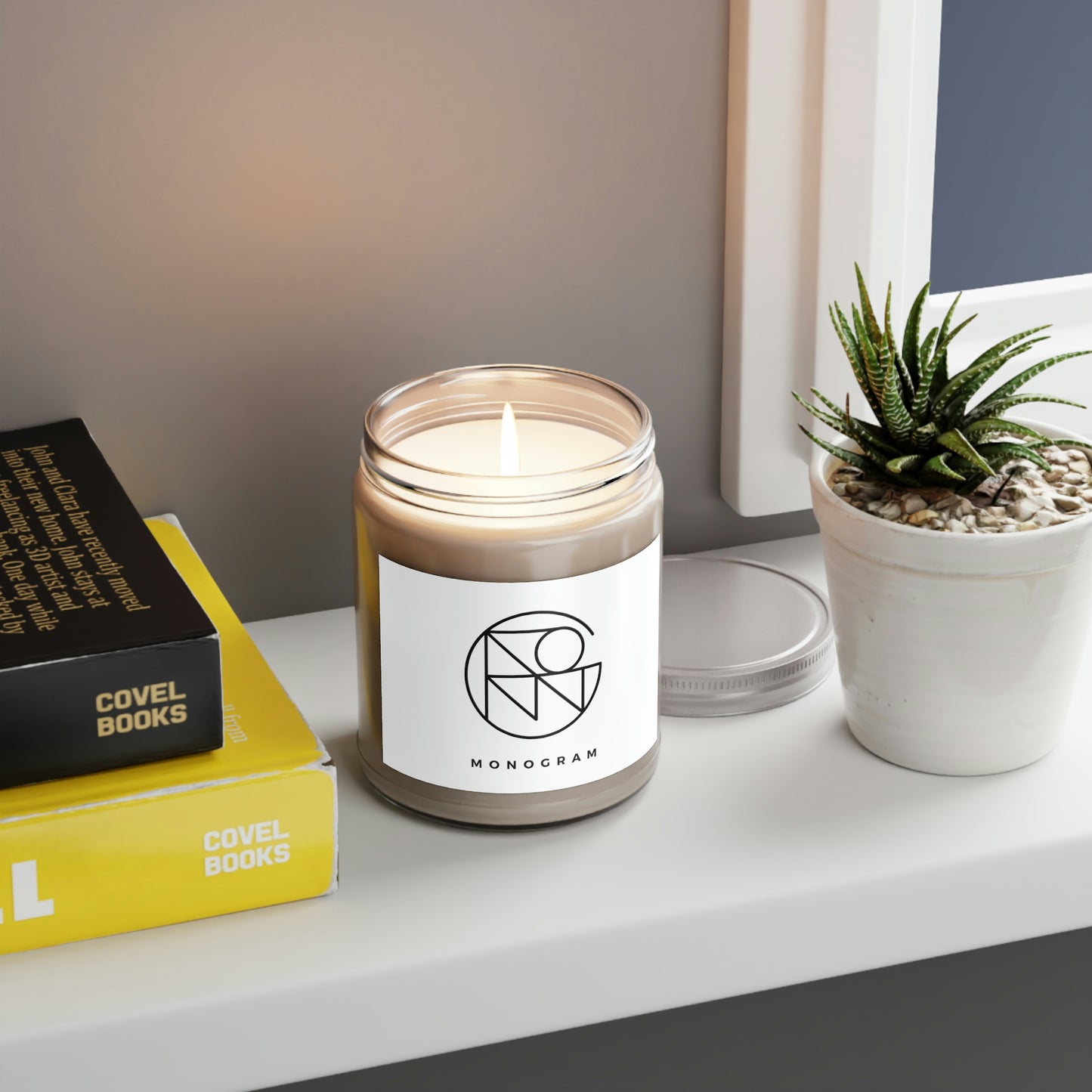 Candle with Design 9oz
