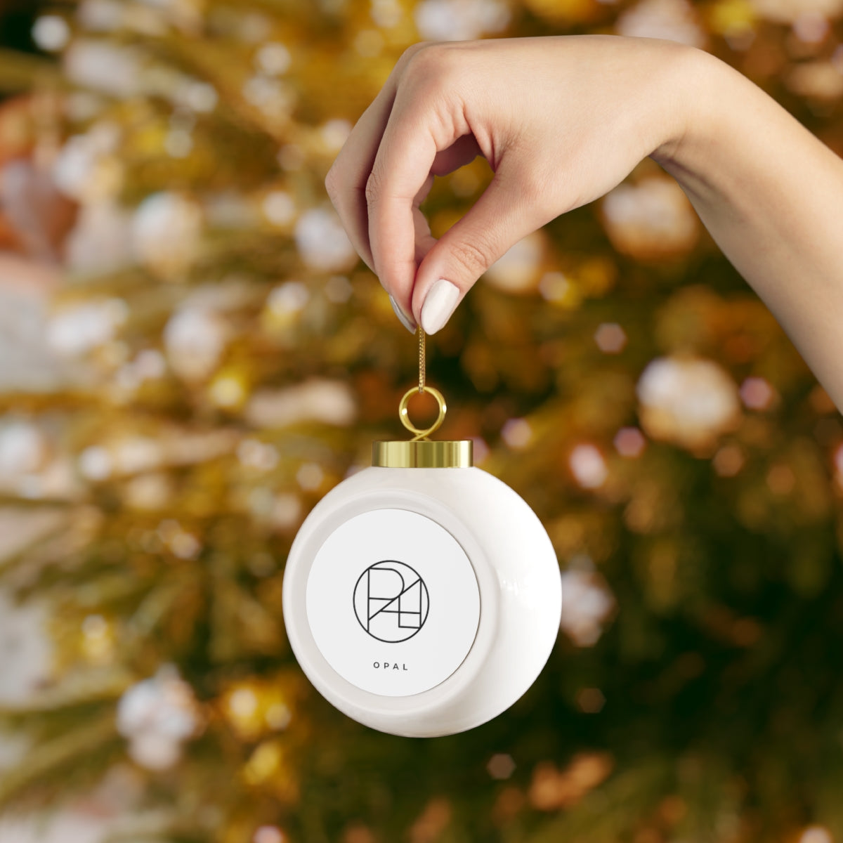Christmas Ball Ornament with Design