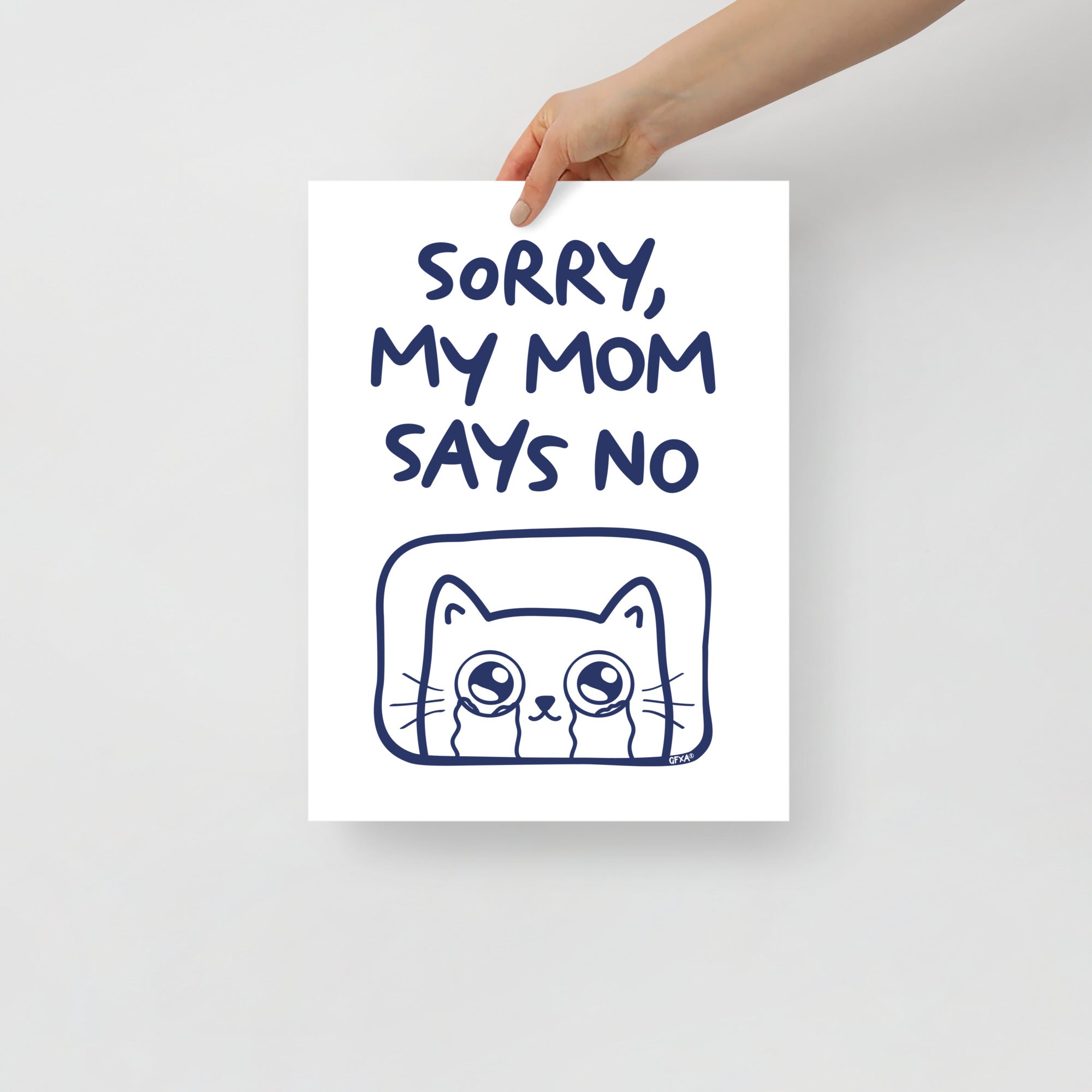 Sorry, My Mom Says NO Poster