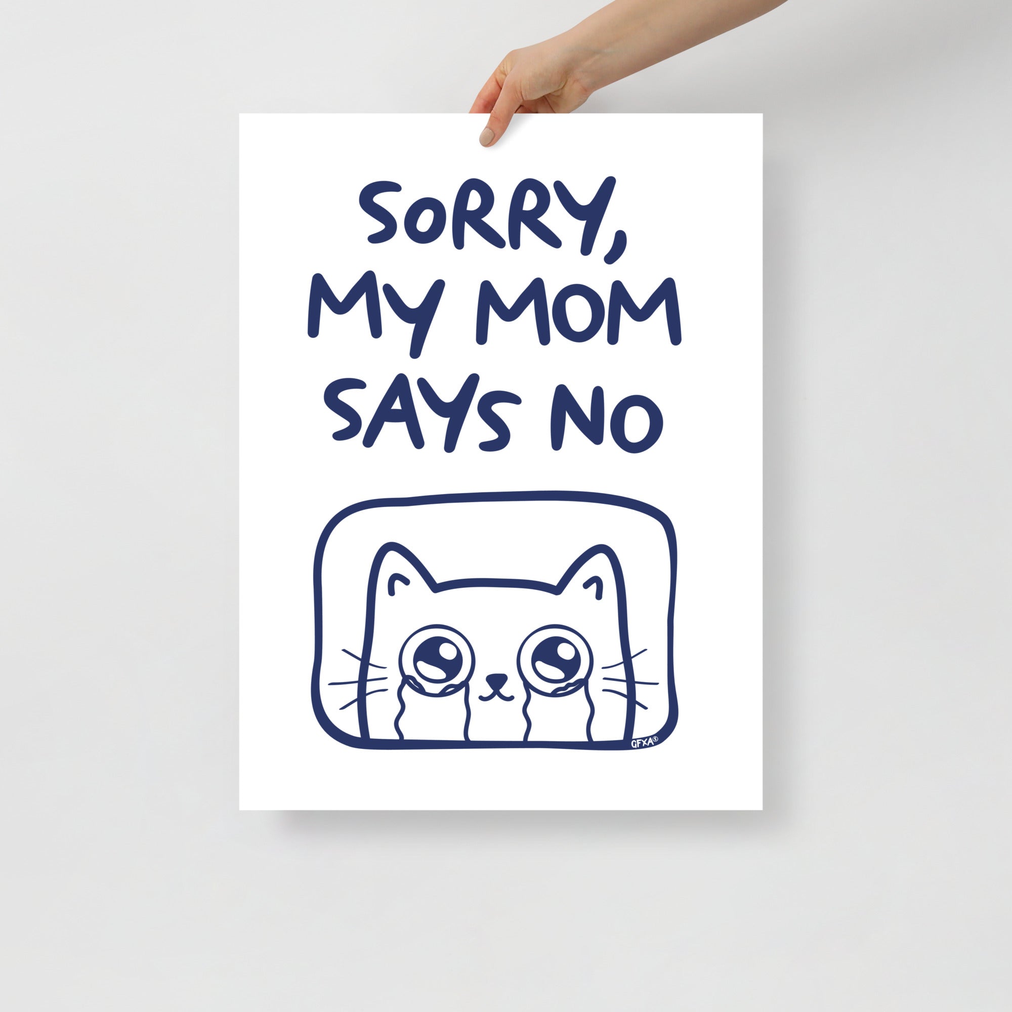 Sorry, My Mom Says NO Poster