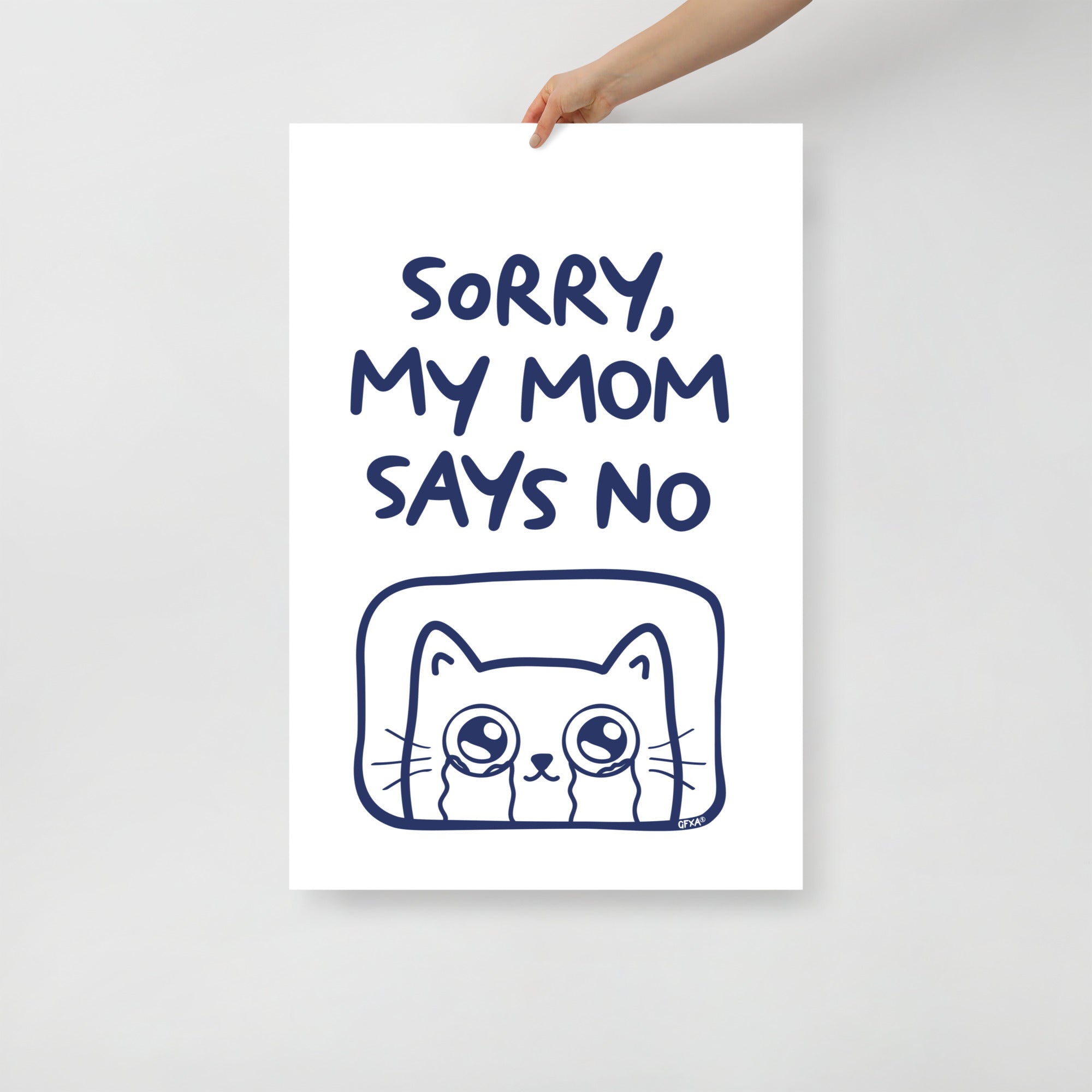 Sorry, My Mom Says NO Poster
