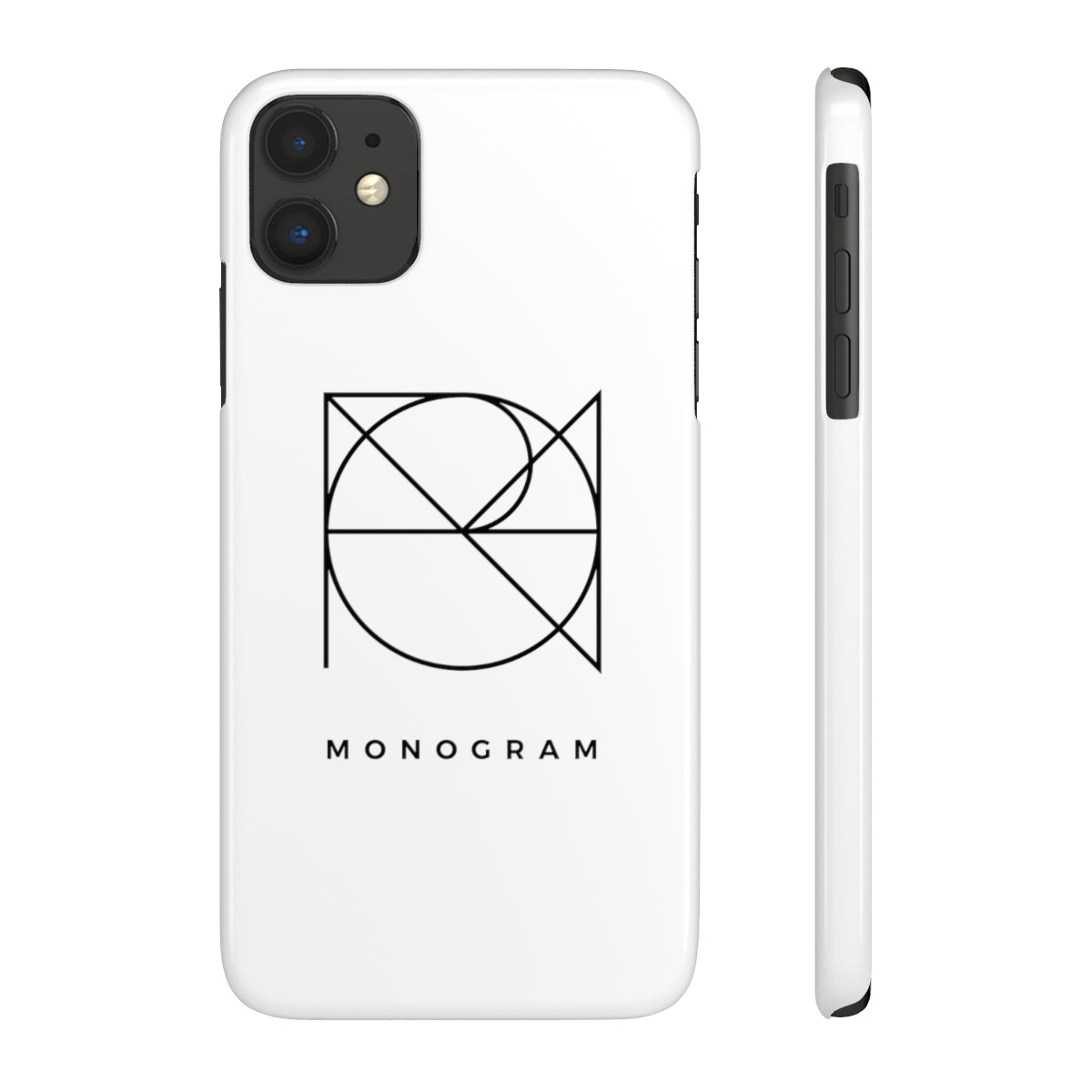 Snap Phone Case with Zodiac Monogram