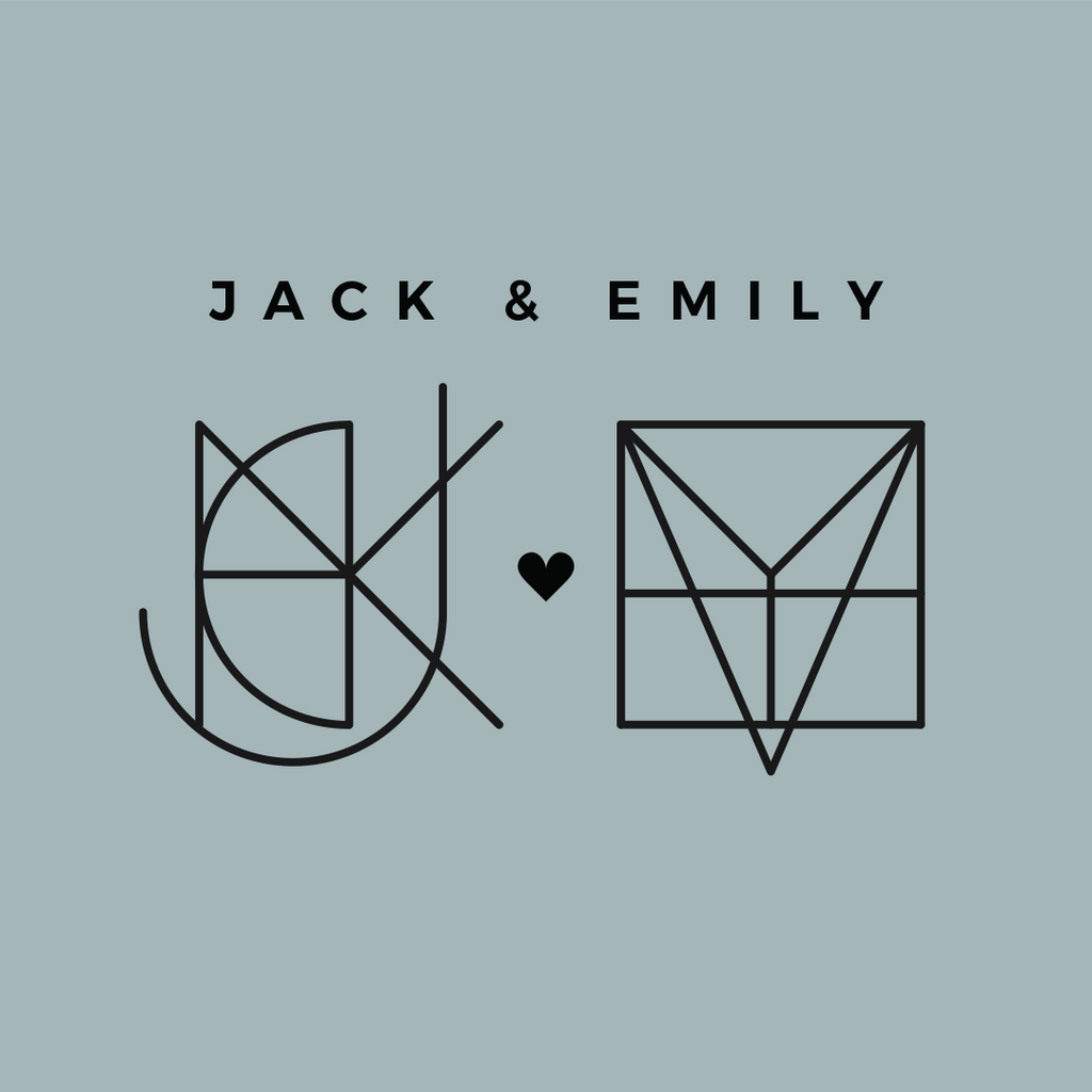 Custom Monogram Name Logo Design for Couples