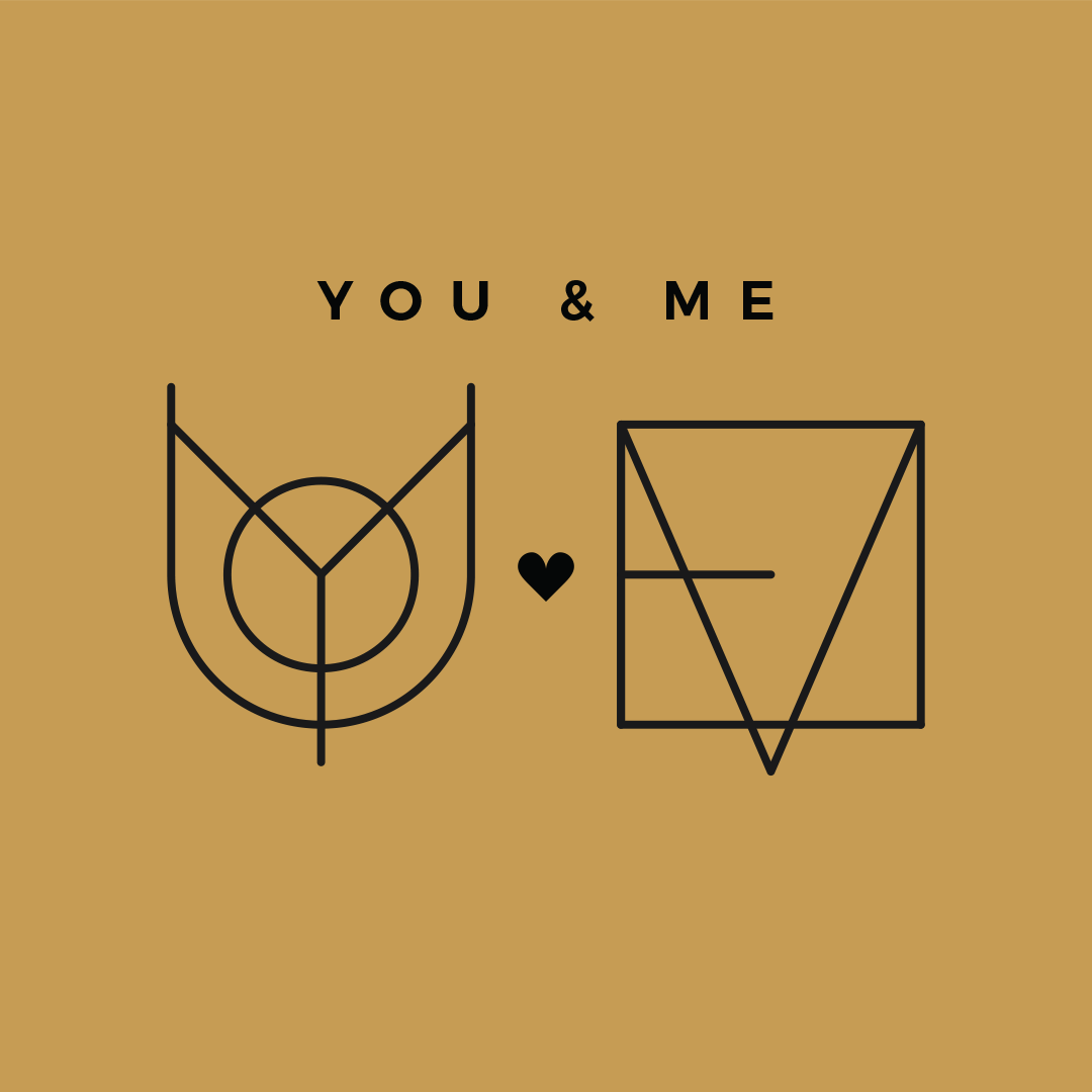 Custom Monogram Name Logo Design for Couples