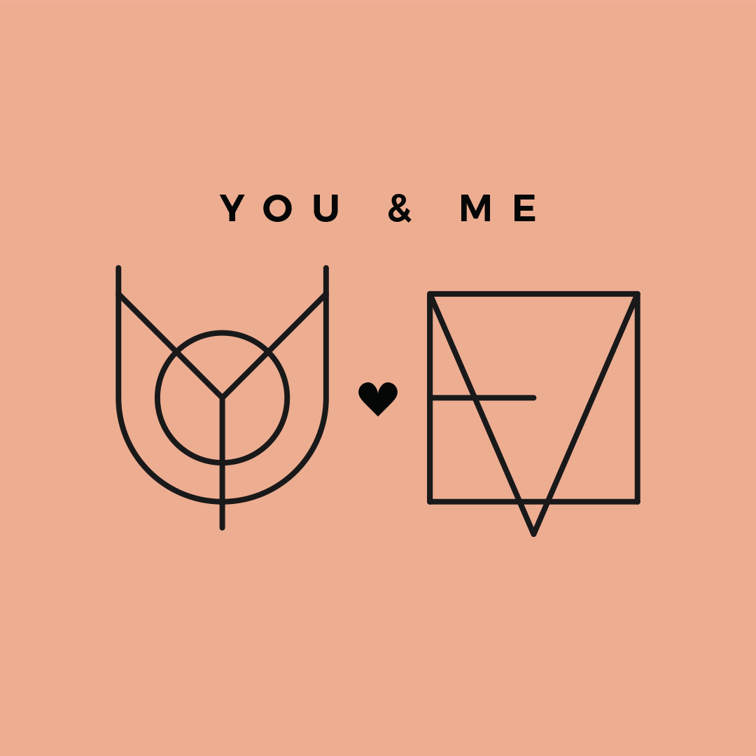 Custom Monogram Name Logo Design for Couples