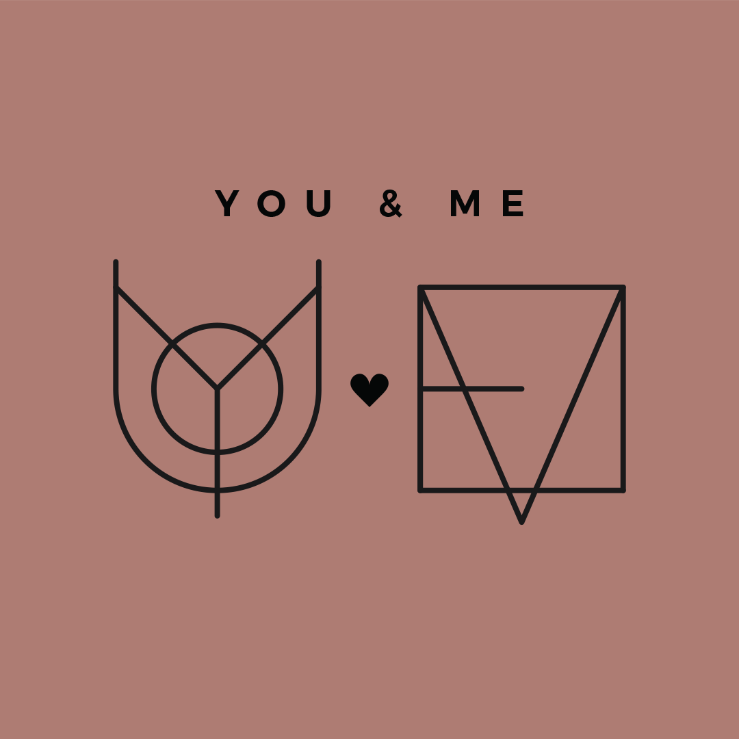 Custom Monogram Name Logo Design for Couples