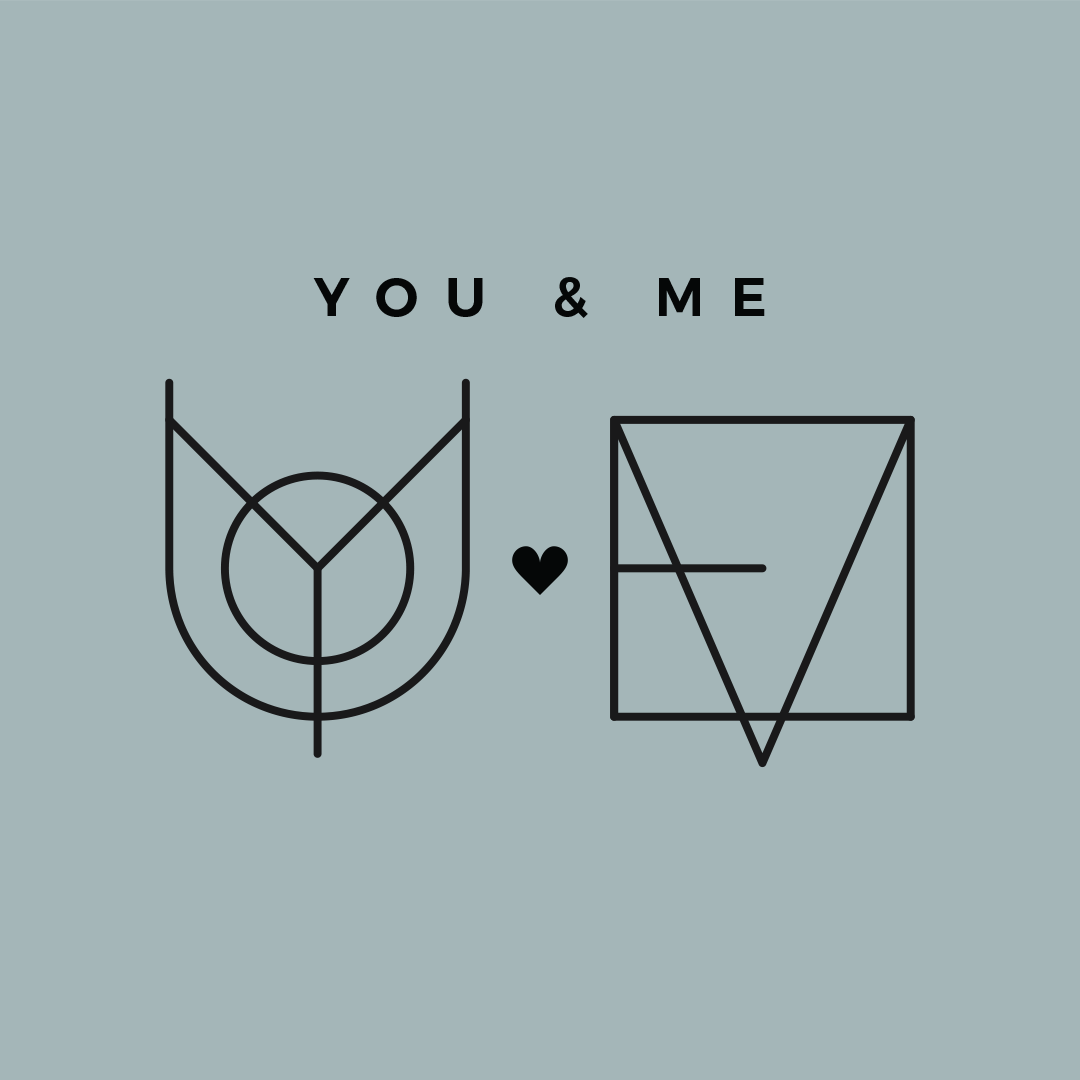 Custom Monogram Name Logo Design for Couples