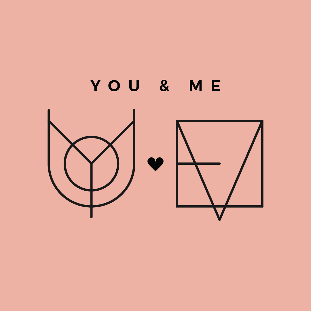 Custom Monogram Name Logo Design for Couples