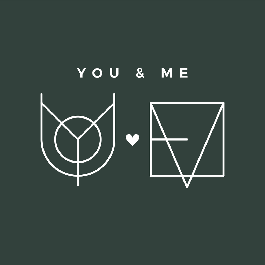 Custom Monogram Name Logo Design for Couples