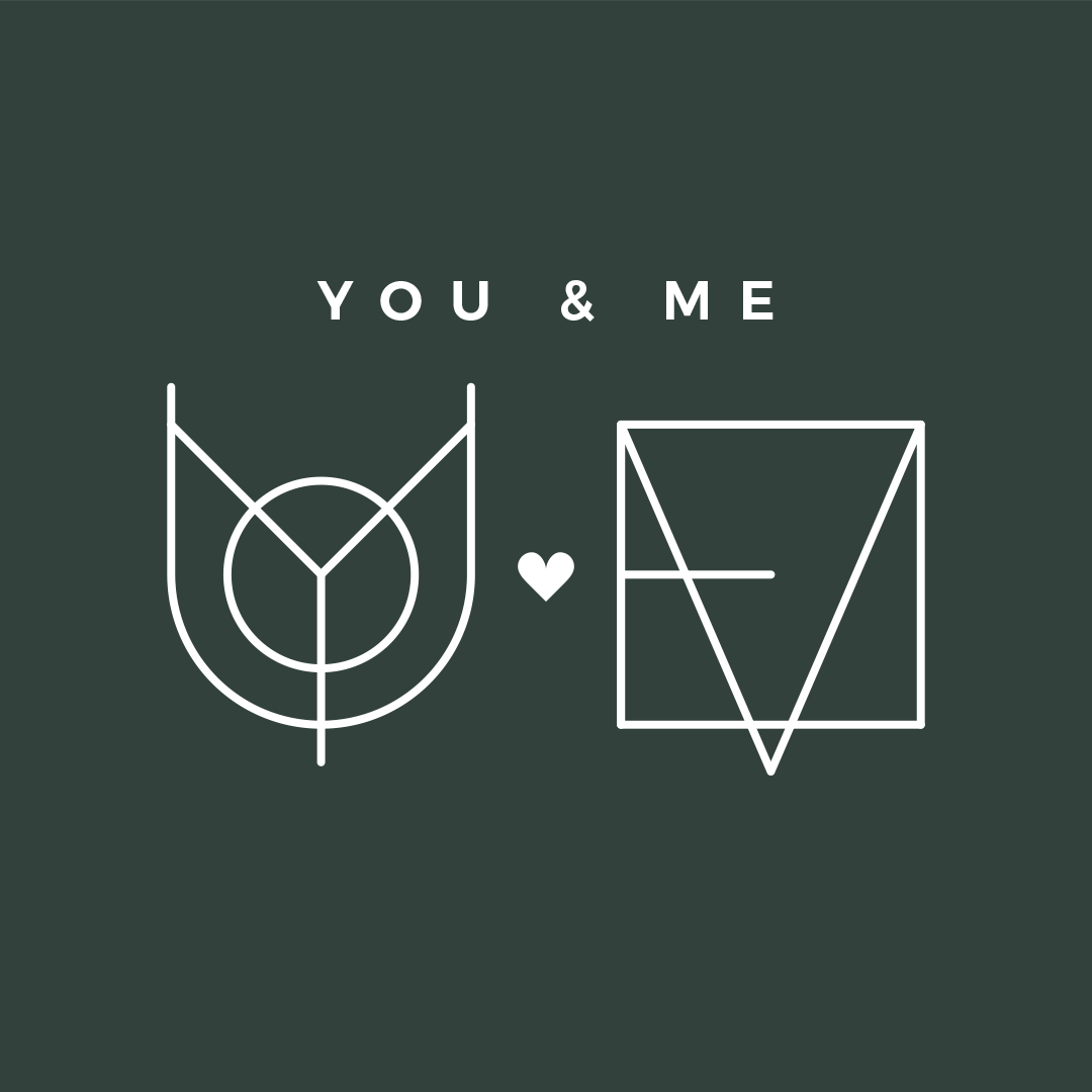 Custom Monogram Name Logo Design for Couples