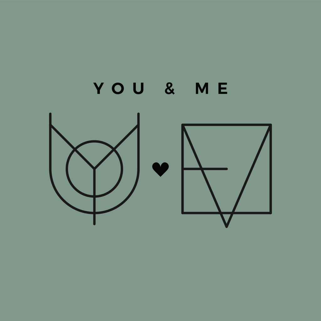 Custom Monogram Name Logo Design for Couples