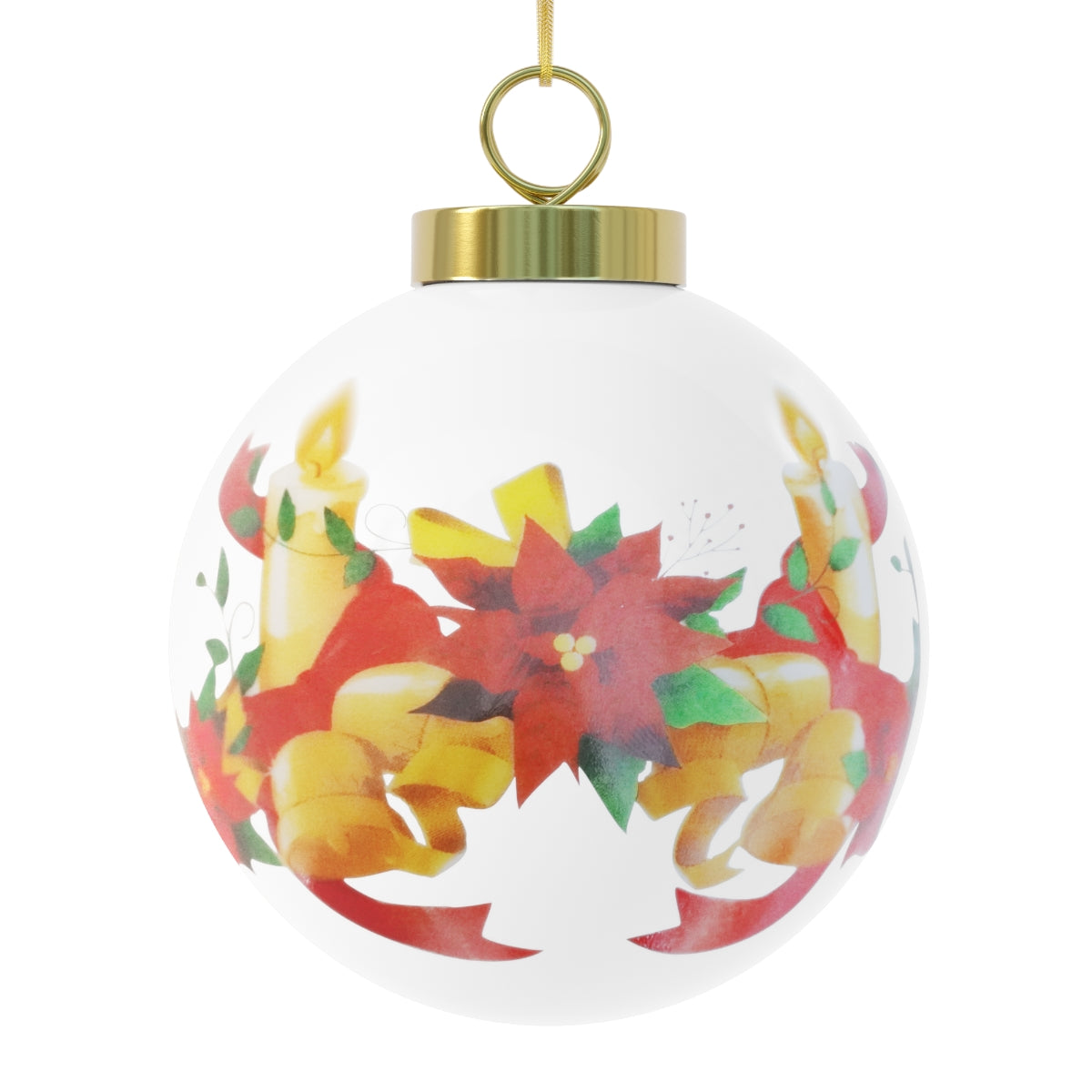 Christmas Ball Ornament with Design